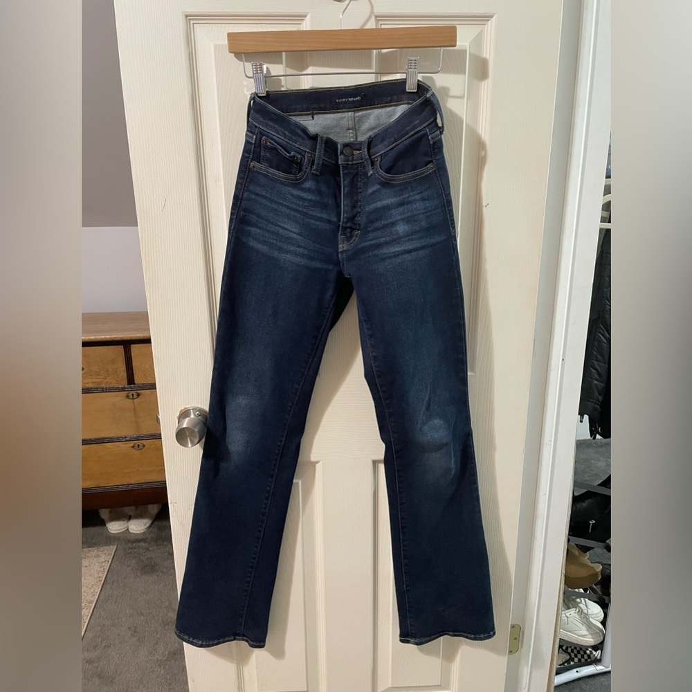 Dark wash Lucky Brand High Rise Bianca Boot Jean